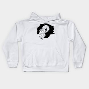 Wolf Howling Kids Hoodie